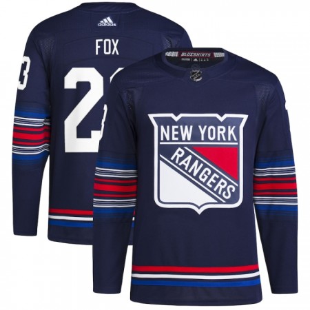 New York Rangers Dresy Adam Fox Adidas 2023-24 Navy Třetí Authentic - Pánské